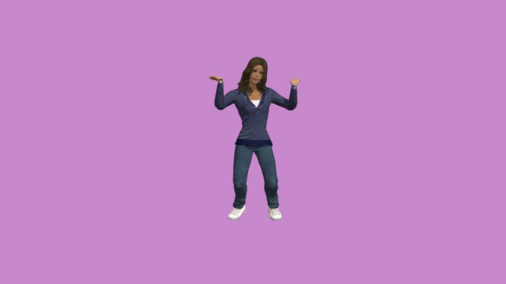 Hip Hop Dancing 3D Model