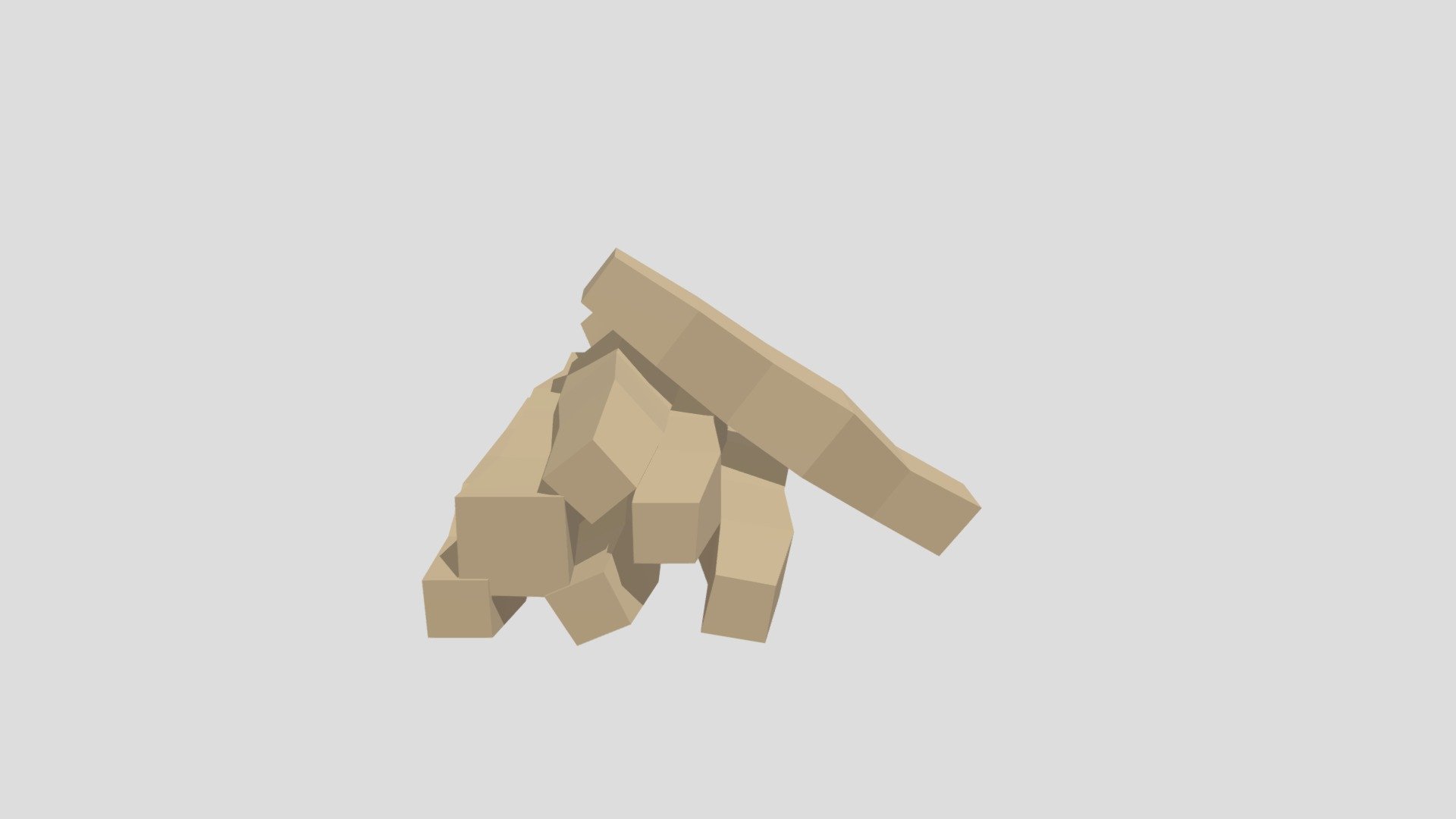 Lowpoly Wooden logs