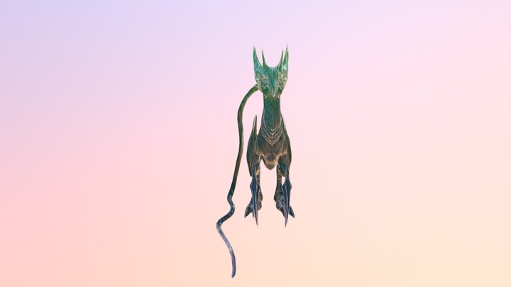 Bird Creature 3D Model