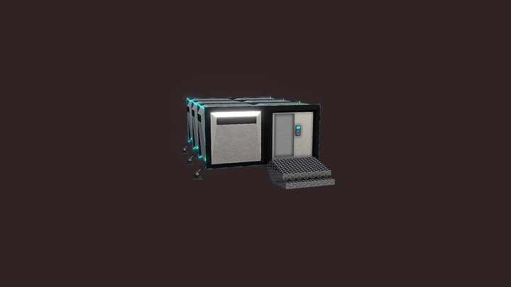 Sci Fi Base Camp Shelter 3D Model