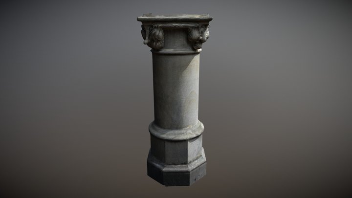 Midieval Column (Säule) 3D Model