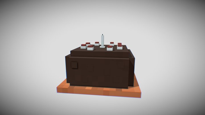 Minecraft Portal Cake 3D Model