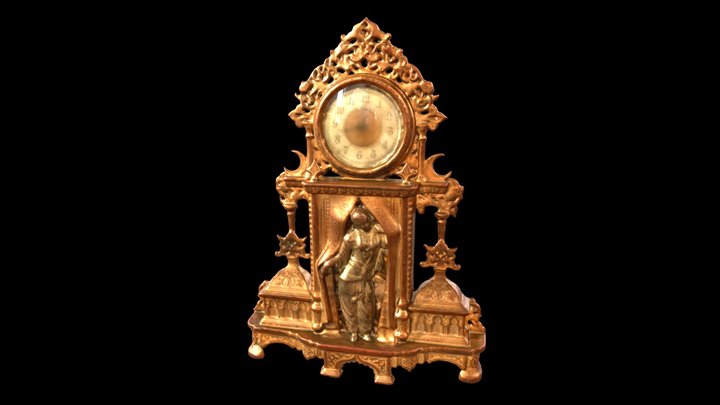 Intricate Clock 3D Model