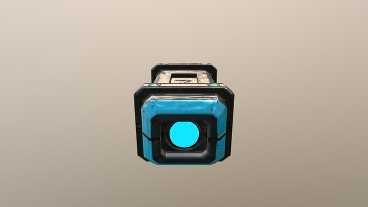 Sci-Fi Crate 3D Model
