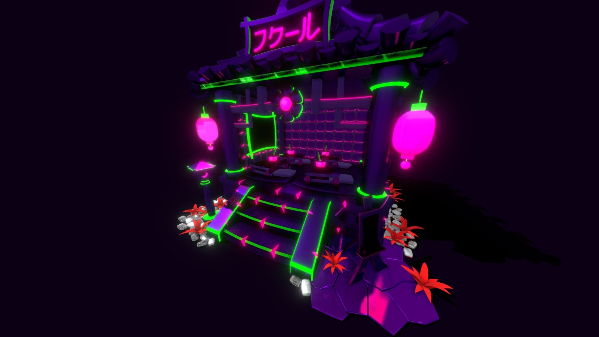 Cyberpunk Shodō School