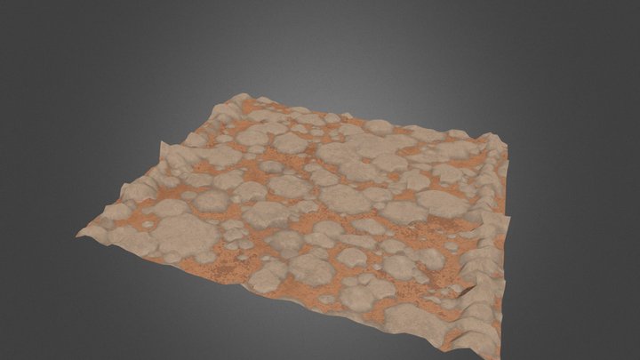 Tomb Hallway Floor Substance 3D Model