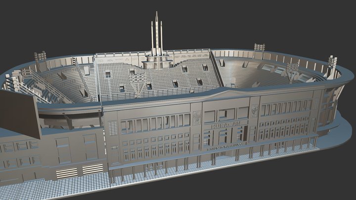 Estadio Ducó/Cancha de Huracan/Impresión 3D 3D Model