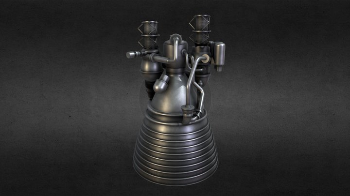 J-2S 3D Model