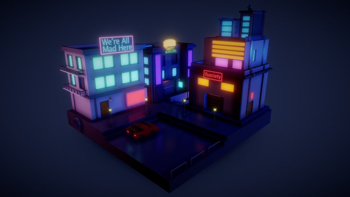 Isometric Environment 3D Model