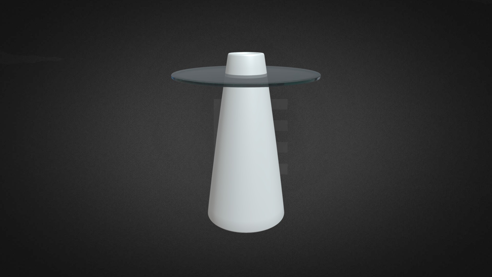 3D model Peak Dining LED Hire - This is a 3D model of the Peak Dining LED Hire. The 3D model is about a white cylindrical object.