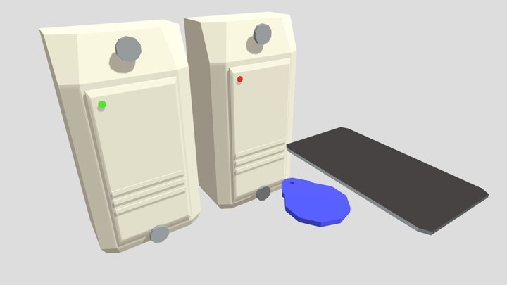 Electric Lock Low Poly FREE 3D Model