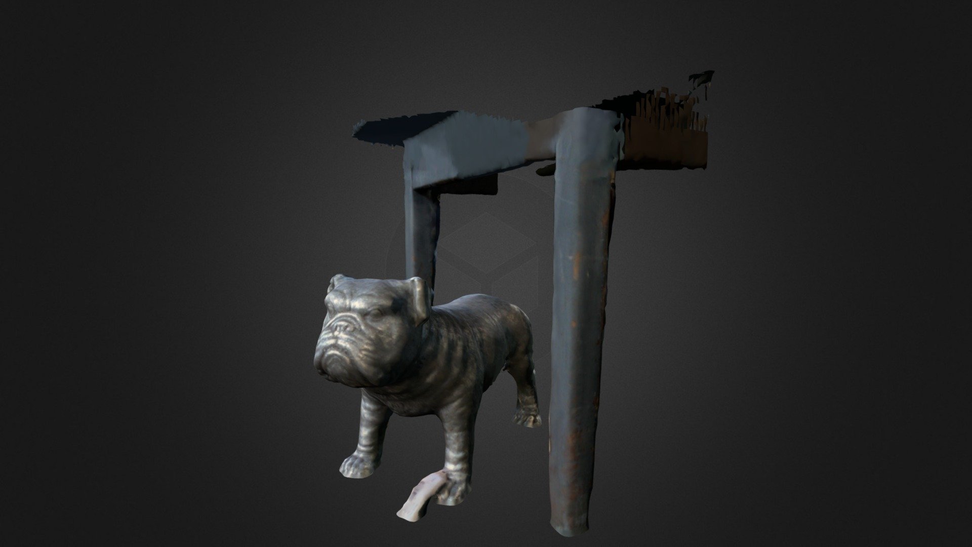 Dog Under Table