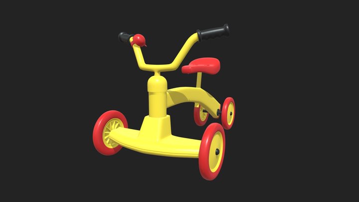 Kids Cycle 3D Model