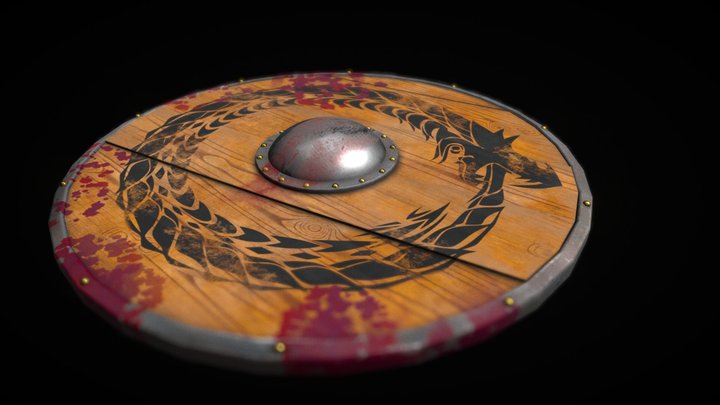 Viking Shield 3D Model