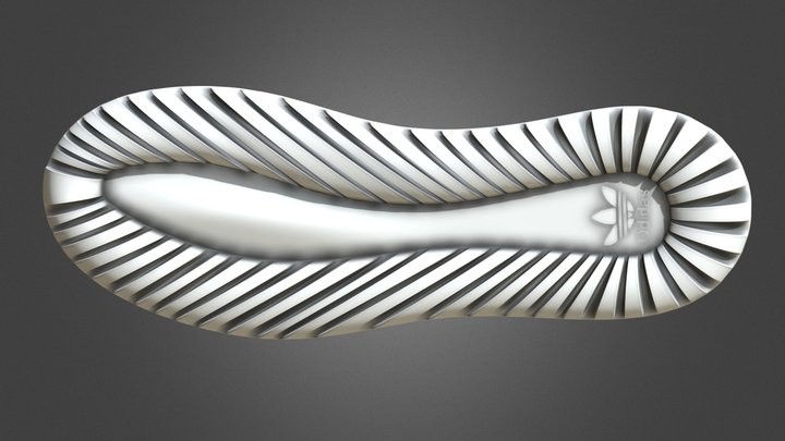 shoes outsole number (2) 3D Model