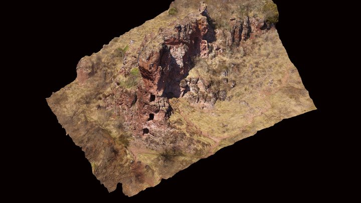 Cave castle 3D Model
