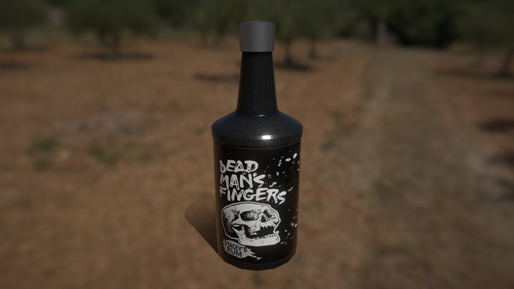 Stacey's Rum Bottle 3D Model