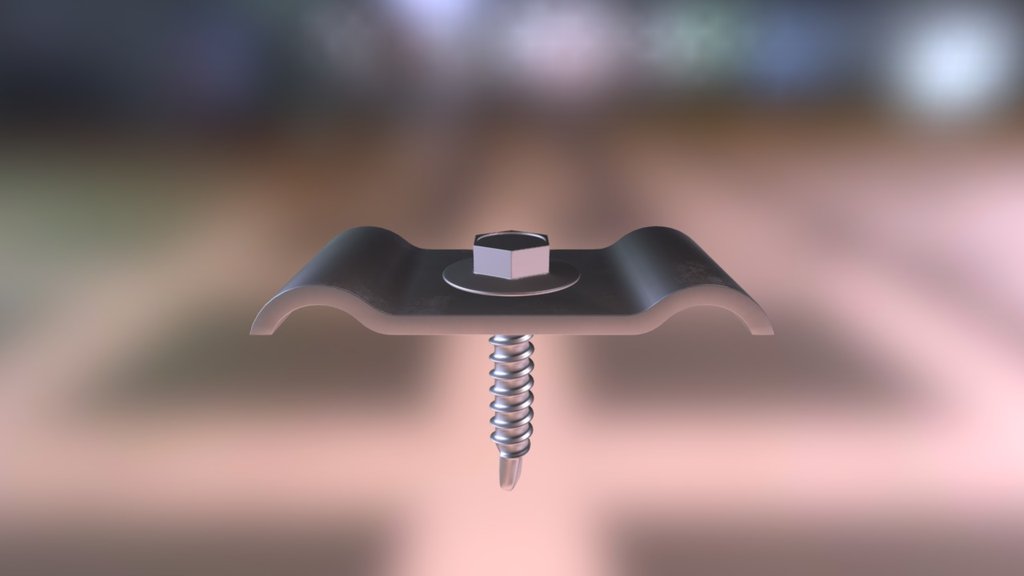 Скоба и саморез - 3D model by ООО "СтройНастил" +7 (495) 245-02-12 ...