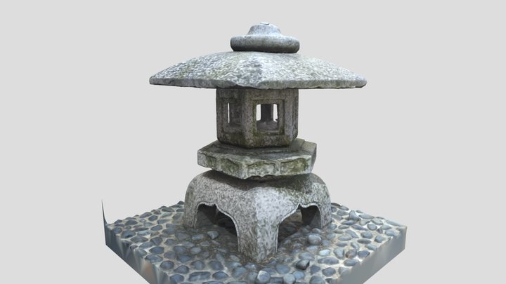Oriental_stone_lantern 3D Model