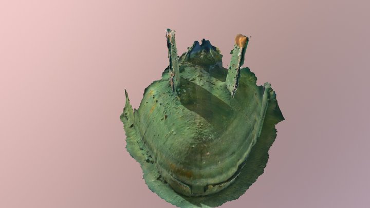 SMS Markgraf Stern and Rudders 3D Model