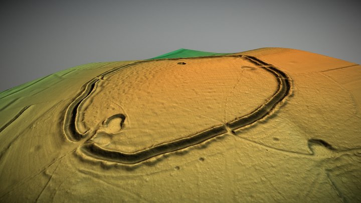 Fosbury Camp, Wiltshire (UK) – Free 3D Model STL