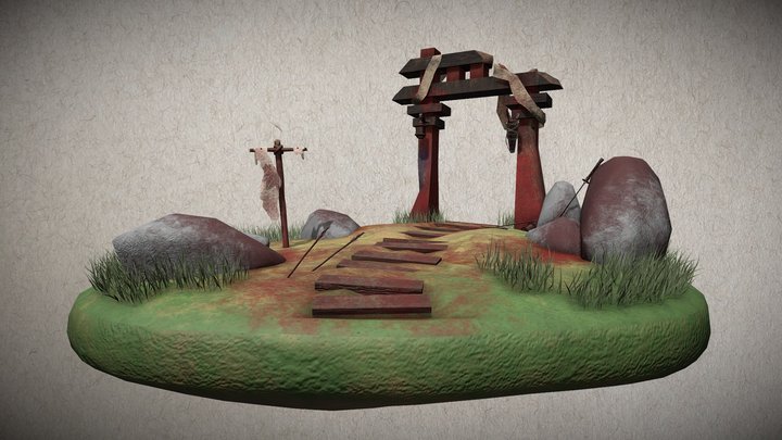 Feudal Japan Environment 3D Model