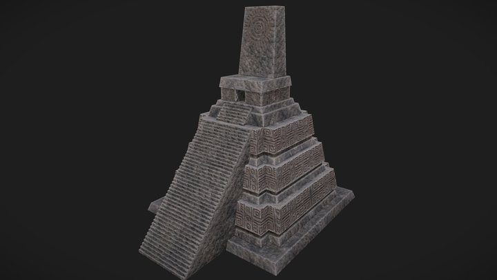 Tikal temple 3D Model