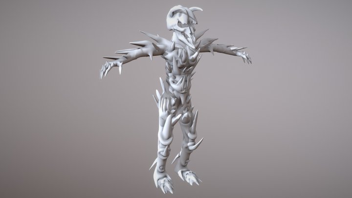Dragon Bone Armor Experiment 3D Model