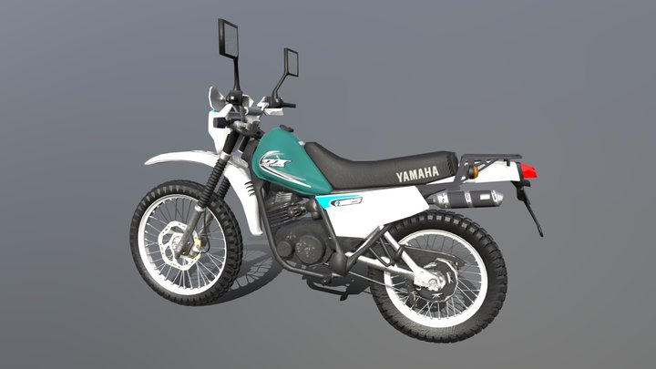 yamaha dt 125 repainted 3D Model