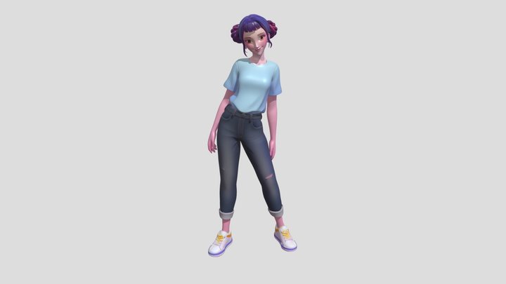 K Pop Demon Hunters Zoey 3D Model