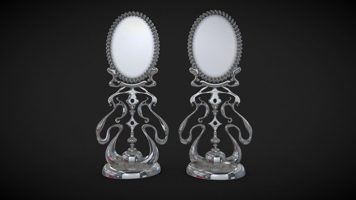 Silver Mirror 3D Model