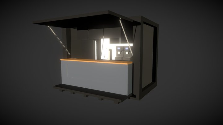 Coffee Shop 3D Model