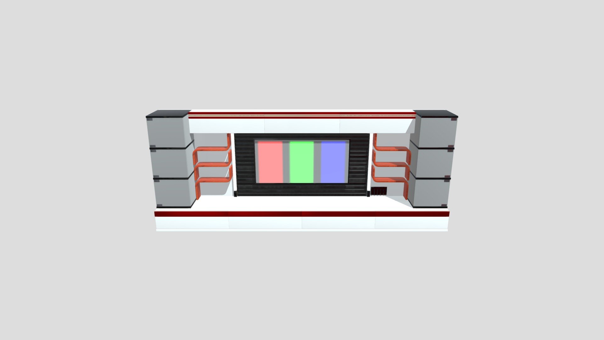 Modern Tv Set - Download Free 3D model by f.gerardi_InVRsion (@f ...