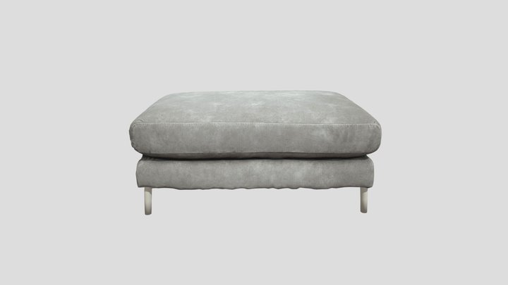 Romeo Footstool Fabric 3D Model