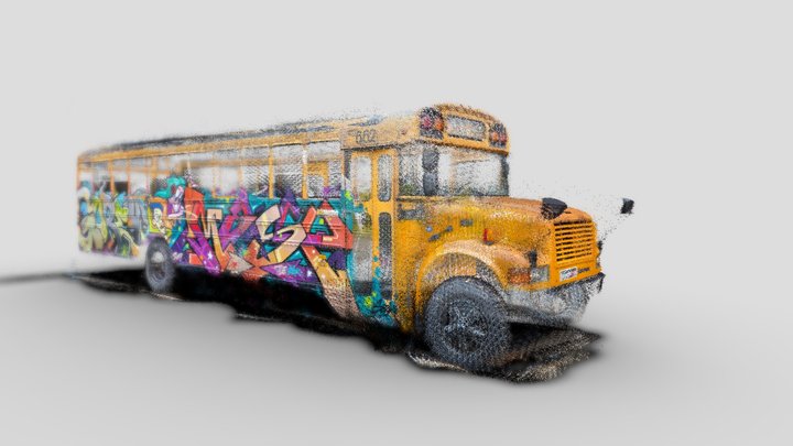 Graffiti bus – Free 3D Model STL