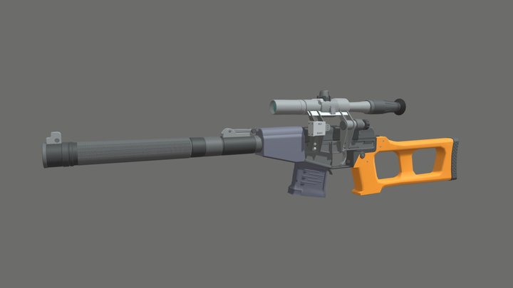 Vintorez_finish_color_Export 3D Model