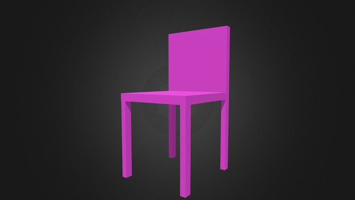 644230024 Wooden Chair 3D Model
