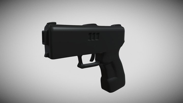 Super Simple Pistol 3D Model