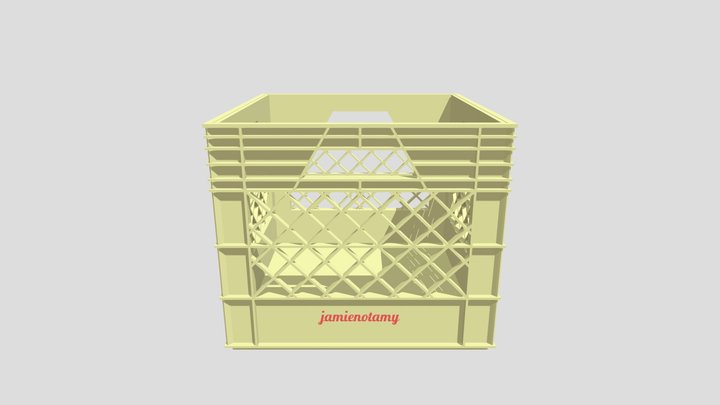 Milk Crate 3D Model