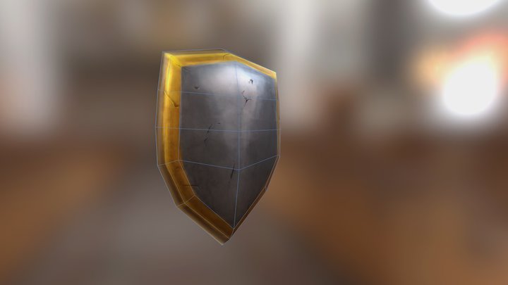 Shield - Low Poly 3D Model