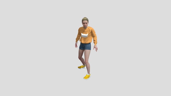 Jumping Up (2) 3D Model