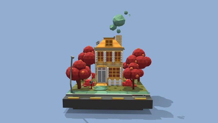 Little Neighborhood: House One (Day Version) 3D Model