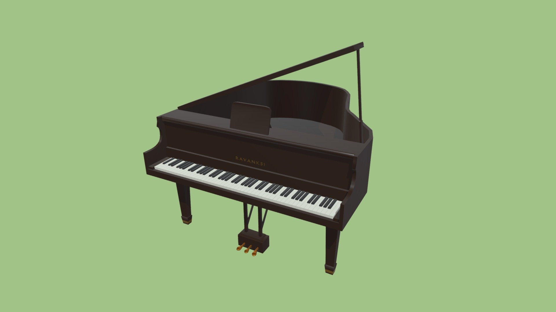 Man Playing Grand Piano 3D Character Illustration 22151812 PNG