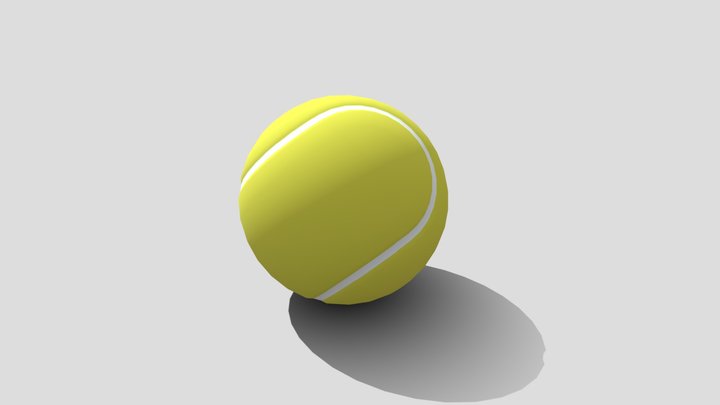 Pelota de tenis - Low Poly 3D Model