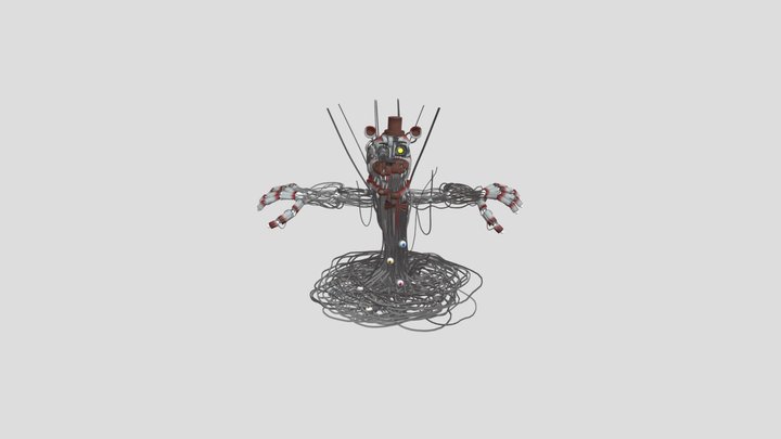 Stylized models of scraptrap and molten freddy I created, can you