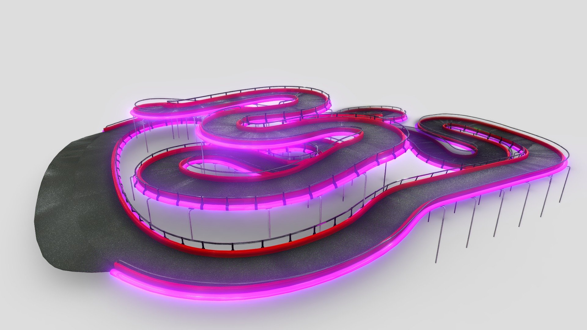 Fnaf SB Roxy RaceWay GoKart Track - Download Free 3D model by ...