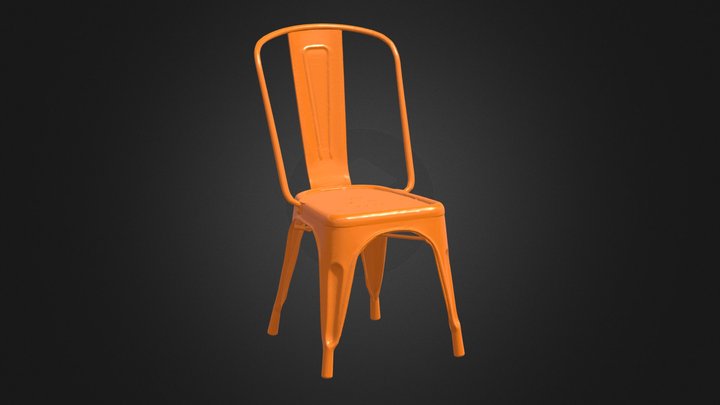 Metal Cafe Chair – Modello 3D gratuito STL