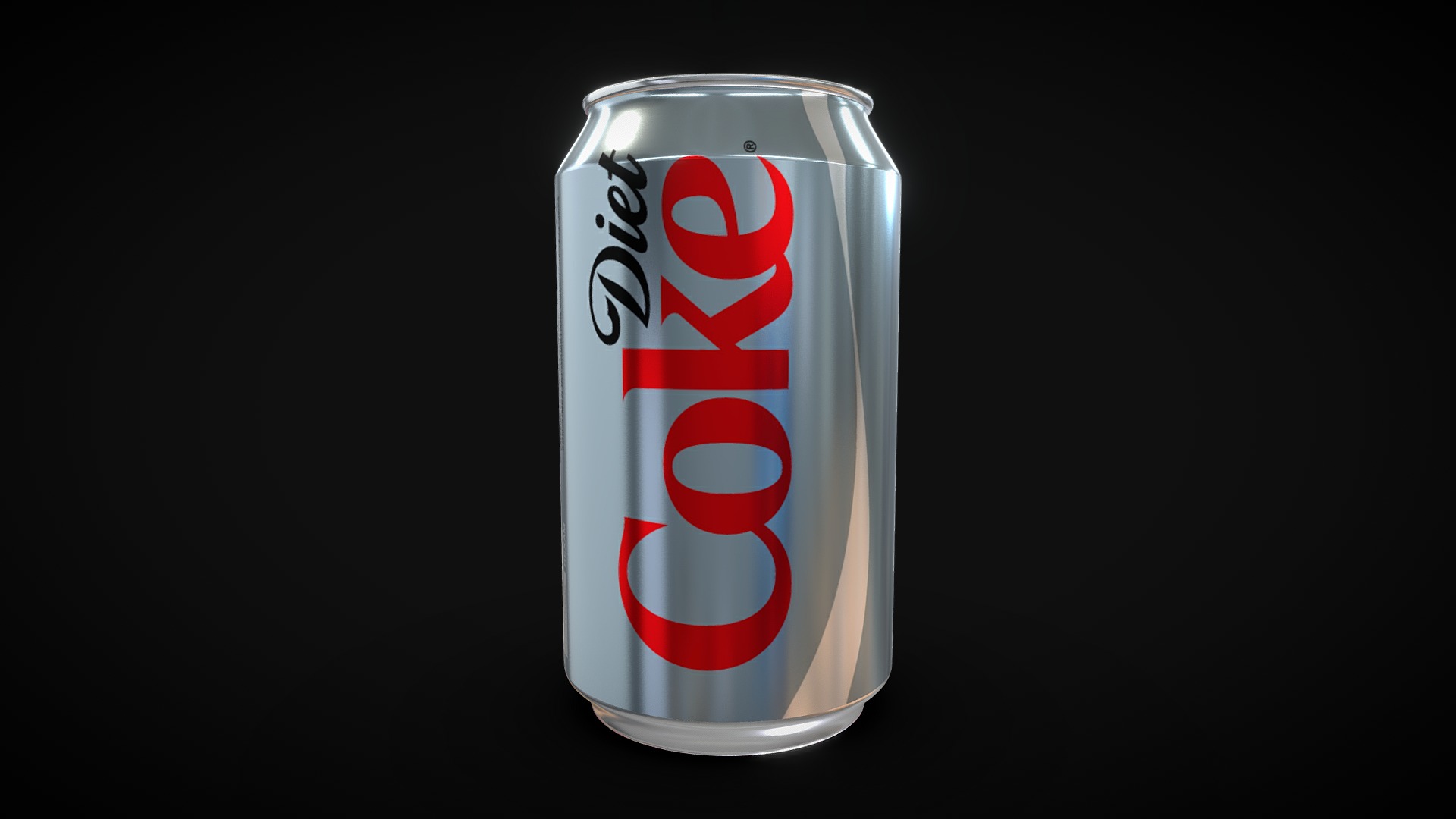 3D model Diet Coke - This is a 3D model of the Diet Coke. The 3D model is about a can of soda.