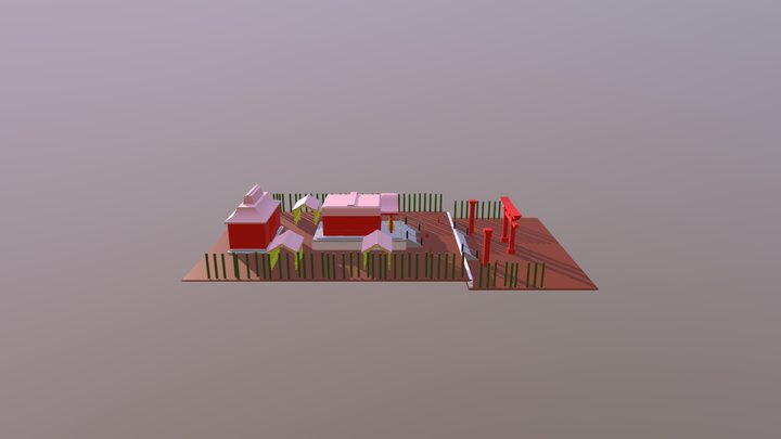 Temple Shirahebi 3D Model