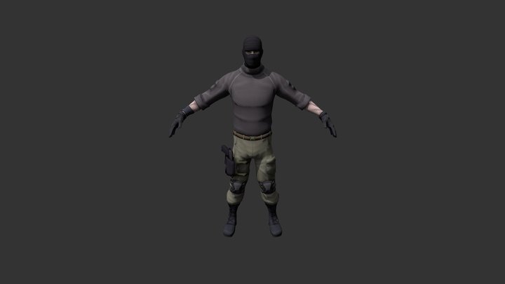 Soldier 3D Model